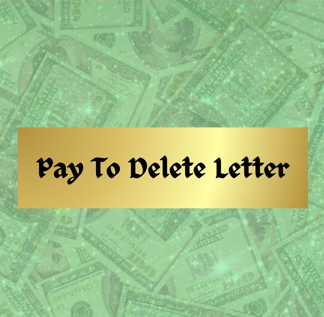 Debt negotiation letter