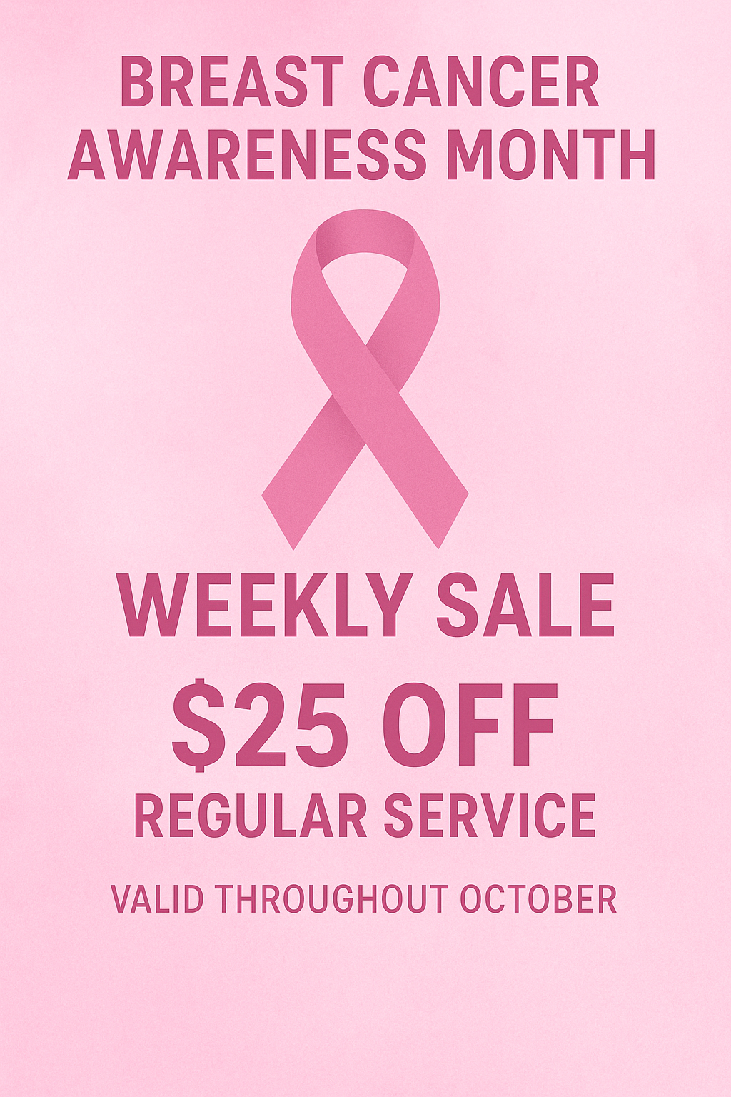 Breast cancer Awareness Sale